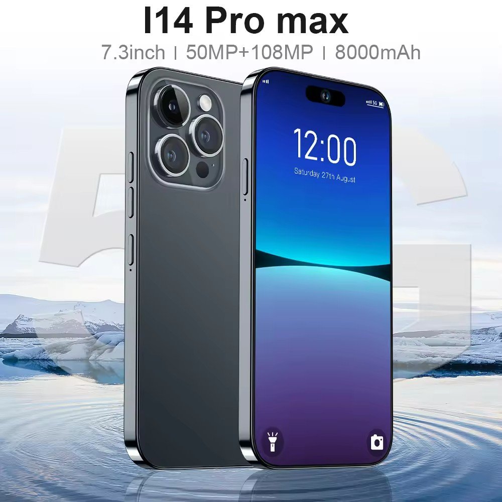 Original i14 phone 14 pro max 6.7 inch 12GB + 512Gb Clone IOSS smartphone 5G 8-core celulares 14 pro max unlocked mobile phone